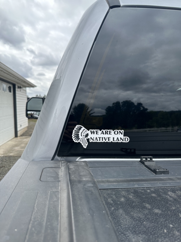 We Are On Native Land Sticker