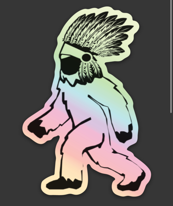 Holographic Chief Bigfoot Sticker